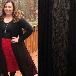 Large Black Lace LuLaRoe Joy